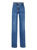 Liu Jo Jeans a Palazzo Donna CA4364D4448 Den.blu Ligh.blue - Denim