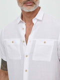 Liu Jo Camicia Casual Pocketlinen Uomo M124P201POCKETLINEN - Bianco