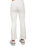 Liu Jo Pantalone Zampa Pantalone Jogger Jersey Donna TA4073JS182 Light Ivory - Bianco