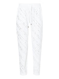 Liu Jo Pantalone Jogger Donna TA4172FS090 Lt.ivory/strass - Bianco