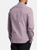 Lyle & Scott Camicia Casual Slim Fit Gingham Bianco Uomo LW1114VOG Borgogna - Bordeaux