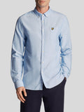 Lyle & Scott Camicia Casual Oxford Uomo LW1302VOG Riviera - Celeste