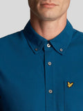 Lyle & Scott Camicia Casual Camicia Pique Uomo SW2003V Après Navy - Blu