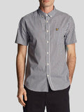 Lyle & Scott Camicia Casual Camicia Slim Fit Gingham Uomo SW2005V - Blu