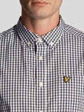 Lyle & Scott Camicia Casual Camicia Slim Fit Gingham Uomo SW2005V - Blu