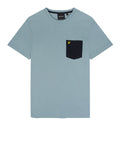 Lyle & Scott T-shirt Contrast Pocket Uomo TS831VOG - Blu