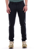 Modfitters Pantalone Chino Uomo SOHO POPELINE Dark Navy - Blu