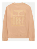 Obey Felpa Eyes Icon Extra Heavy Uomo 112480147 Peach Parfait - Arancione