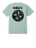 Obey T-shirt Stay Alert Classic Pigment Uomo 163813764 Surf Spray - Celeste