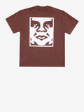 Obey T-shirt Bold Icon Heavyweight Uomo 166913439 Sepia - Marrone