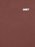 Obey T-shirt Bold Icon Heavyweight Uomo 166913439 Sepia - Marrone