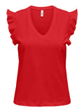 Only T-shirt Donna 15252469 - Rosso