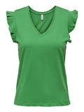 Only T-shirt Donna 15252469 Green Bee - Verde