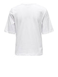 Only T-shirt Donna 15259091 Bright White Shine - Bianco