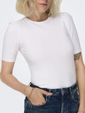 Only T-shirt Donna 15282484 White - Bianco