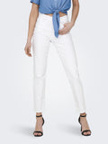 Only Jeans Capri Donna 15292435 White - Bianco