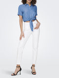 Only Jeans Capri Donna 15292435 White - Bianco