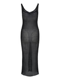 Only Vestito Longuette Donna 15315280 Black - Nero