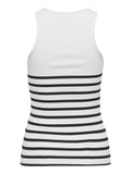 Only Canotta Donna 15318407 Bright White Black - Bianco