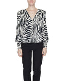 Only Blusa Donna 15319879 Cloud Dancer Black Zebra - Maculato