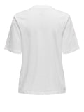 Only T-shirt Donna 15324847 Bright White Front Detail - Bianco