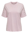 Only T-shirt Donna 15324847 Pirouette Sleeve Detail - Rosa