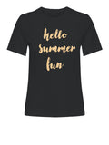 Only T-shirt Donna 15327666 Black Hello Summer - Nero