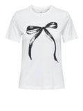 Only T-shirt Donna 15327666 Bright White Bow - Bianco