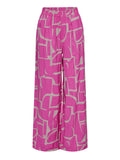 Only JdY Pantalone Palazzo Donna 15317405 Satellite Graphic Fuchsia Purp - Fuxia