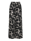 Only JdY Pantalone Palazzo Donna 15317405 Tapioca Graphic Black - Nero