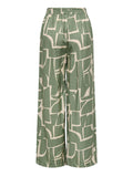 Only JdY Pantalone Palazzo Donna 15317405 Tapioca Graphic Sea Spray - Verde