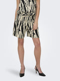 Only JdY Shorts Avorio Donna 15320111 Tapioca Black Zebra - Nero