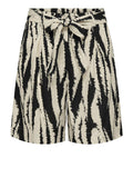 Only JdY Shorts Avorio Donna 15320111 Tapioca Black Zebra - Nero