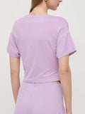 Patrizia Pepe T-shirt Donna 2M4369J206 Iris Lilla - Viola