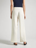 Pepe Jeans Pantalone Palazzo Mae Donna PL211740 - Bianco