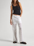 Pepe Jeans Pantalone Palazzo Goldie Donna PL211749 - Bianco