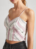 Pepe Jeans Top Priscila Donna PL304826 - Bianco