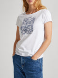 Pepe Jeans T-shirt Jury Donna PL505829 - Bianco