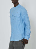 Richmond Camicia Casual Abrams Uomo UMP24043CA Blu Denim Polvere - Celeste