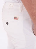 Roy Rogers Pantalone Chino New Rolf Uomo RRU013C9250112 Optic White - Bianco