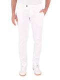 Roy Rogers Pantalone Chino New Rolf Uomo RRU013C9250112 Optic White - Bianco