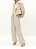 SoAllure Trench Crop Revere Donna O3041 - Beige