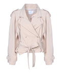 SoAllure Trench Crop Revere Donna O3041 - Beige