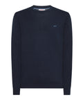 Sun68 Pullover Round Neck Solid Uomo K34101 - Blu