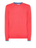 sun68 pullover round neck double rib uomo k34108 rosso 6482759