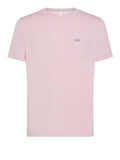 Sun68 T-shirt Round Solid Pocket Uomo T34101 Ciclamino - Rosa