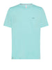 sun68 t shirt round solid pocket uomo t34101 acqua celeste 9637960