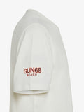 Sun68 T-shirt Beach Logo Uomo T34140 - Bianco