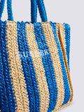 Sundek Borsa Mare Chou Straw Avorio Donna AW741ABPA100 Sapphire - Blu