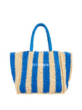 Sundek Borsa Mare Chou Straw Avorio Donna AW741ABPA100 Sapphire - Blu